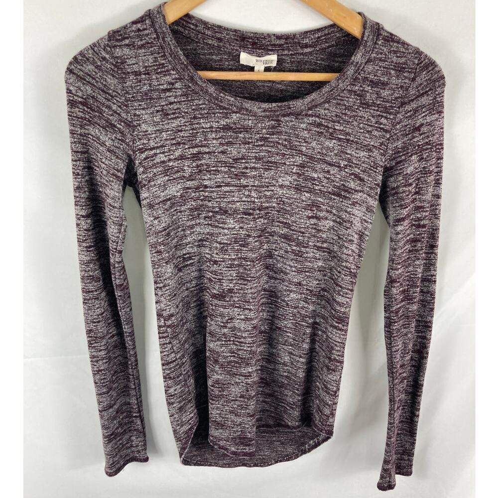 Wilfred Free Purple Long Sleeve Top size Small